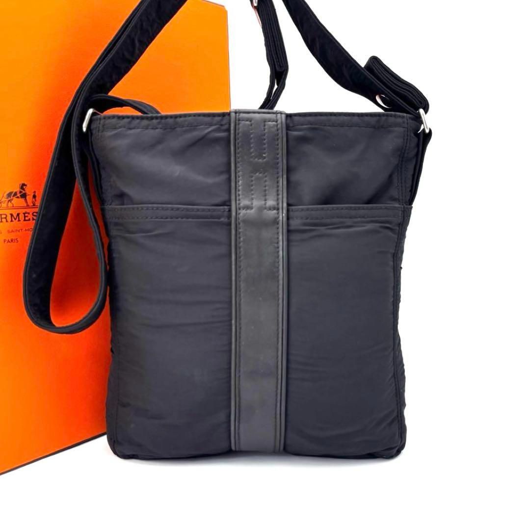 HERMES エルメス アカプルコ バンドリエール ナイロン ショルダーバッグ