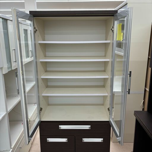 【ジャングルジャングル和歌山店】Wa1824 　食器棚   ブラウン  和歌山市 和歌山店 - [公式]リサイクルショップのジャングルジャングル