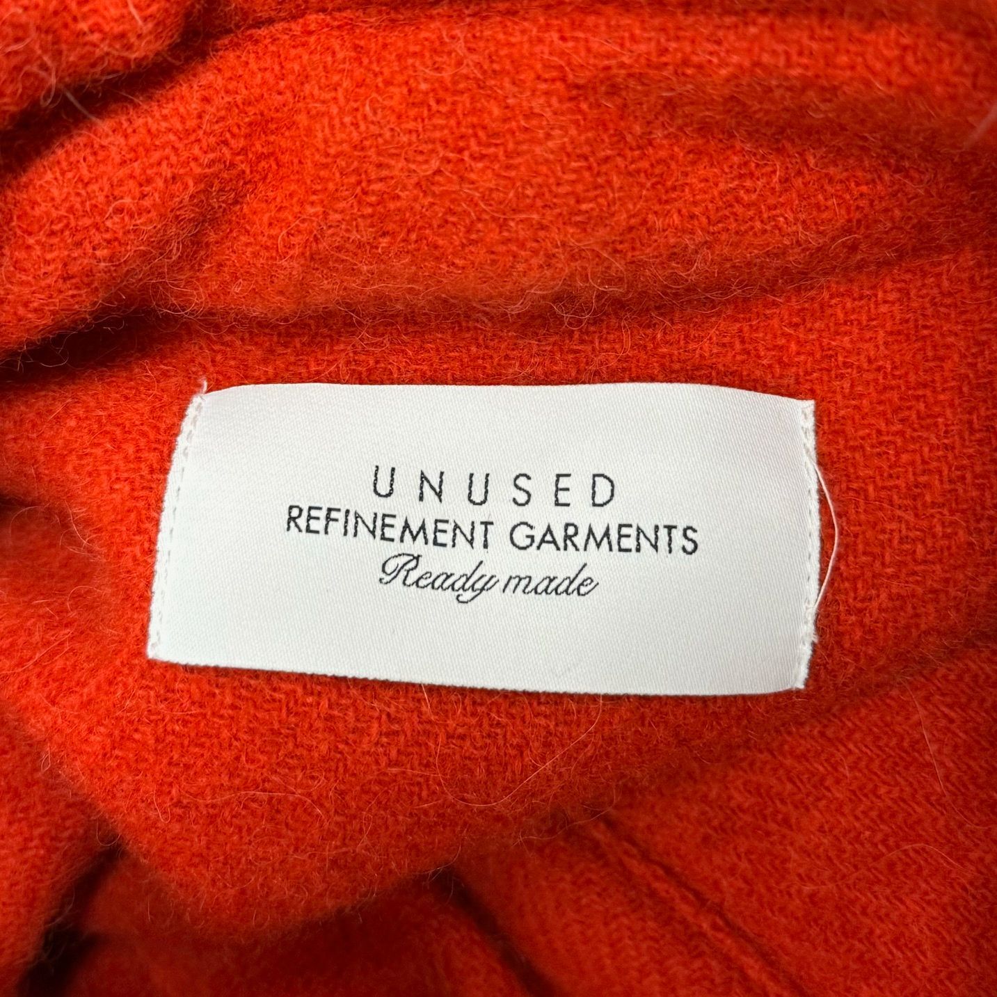 UNUSED US2281 オレンジ アルパカウールジャケット - その他