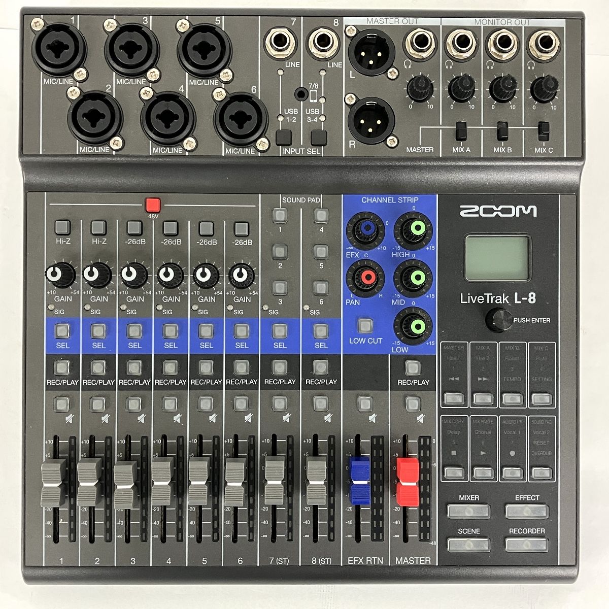 ZOOM LiveTrak L-8 デジタルミキサー 綺麗 dt-g-s_zoom-l-8