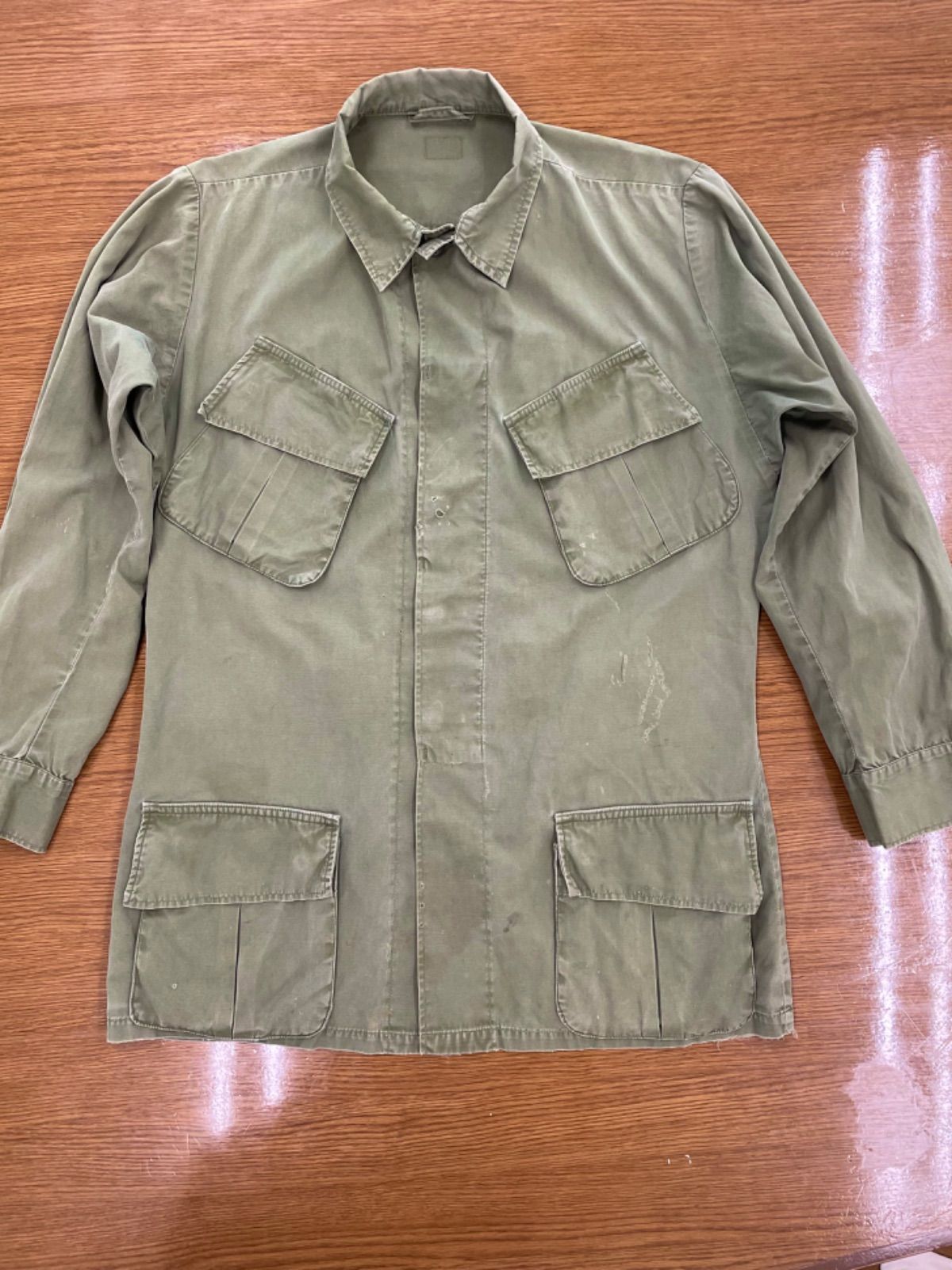 【60's・美品】ジャングルファティーグ 3rd ノンリップ S-R ジャングルファティーグ SR 3rd ノンリップ ジャングルファティーグ SR