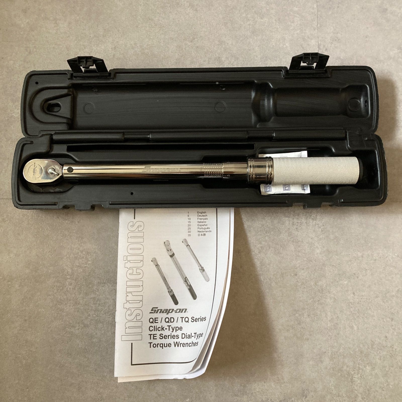 Snap-on スナップオン 3|8 9.5mm ダイヤル式トルクレンチ QDシリーズ QD2RN100A 締付工具 シルバー
