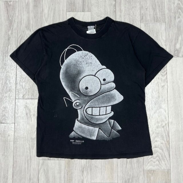 90s THE SIMPSONS MATTGROENING キャラクター プリント Tシャツ