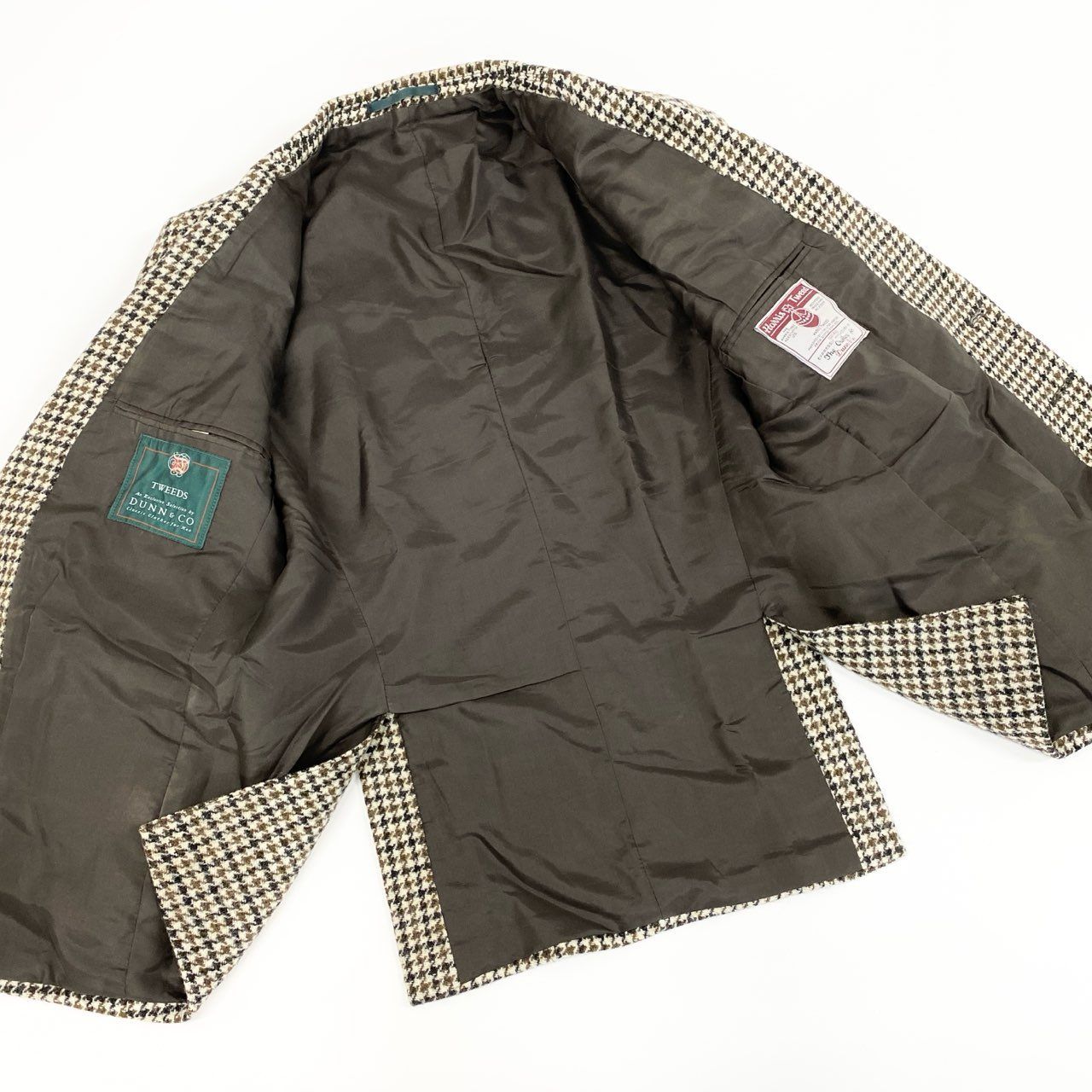 17e7 【英国製】DUNN&CO. HARRIS TWEED ハリスツイード 千鳥格子 