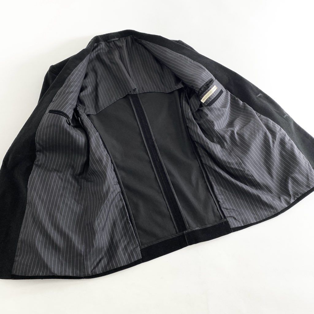 バレンシアガ  アウタージャケット コーデュロイ 黒 44h7 BALENCIAGA バレンシアガ コーデュロイ テーラードジャケット 46
