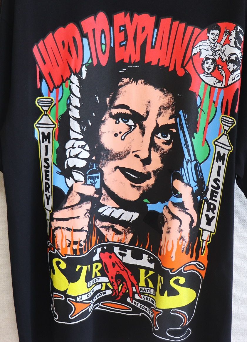 新品POP ROCKER The Strokesオマージュ TシャツL限定品 新品POP ROCKER The Strokesオマージュ TシャツL限定品
