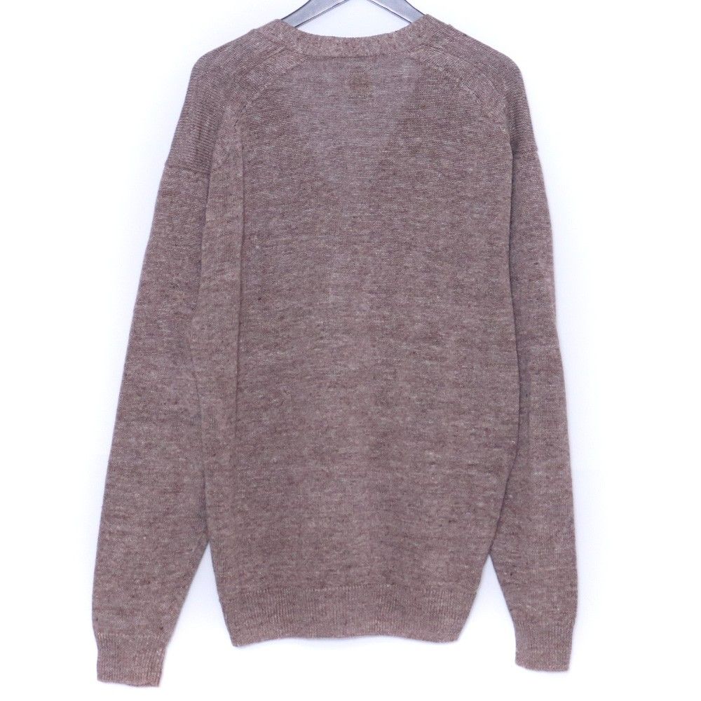 BATONER WASHED HIGH COUNT LINEN V CARDIGAN サイズ3