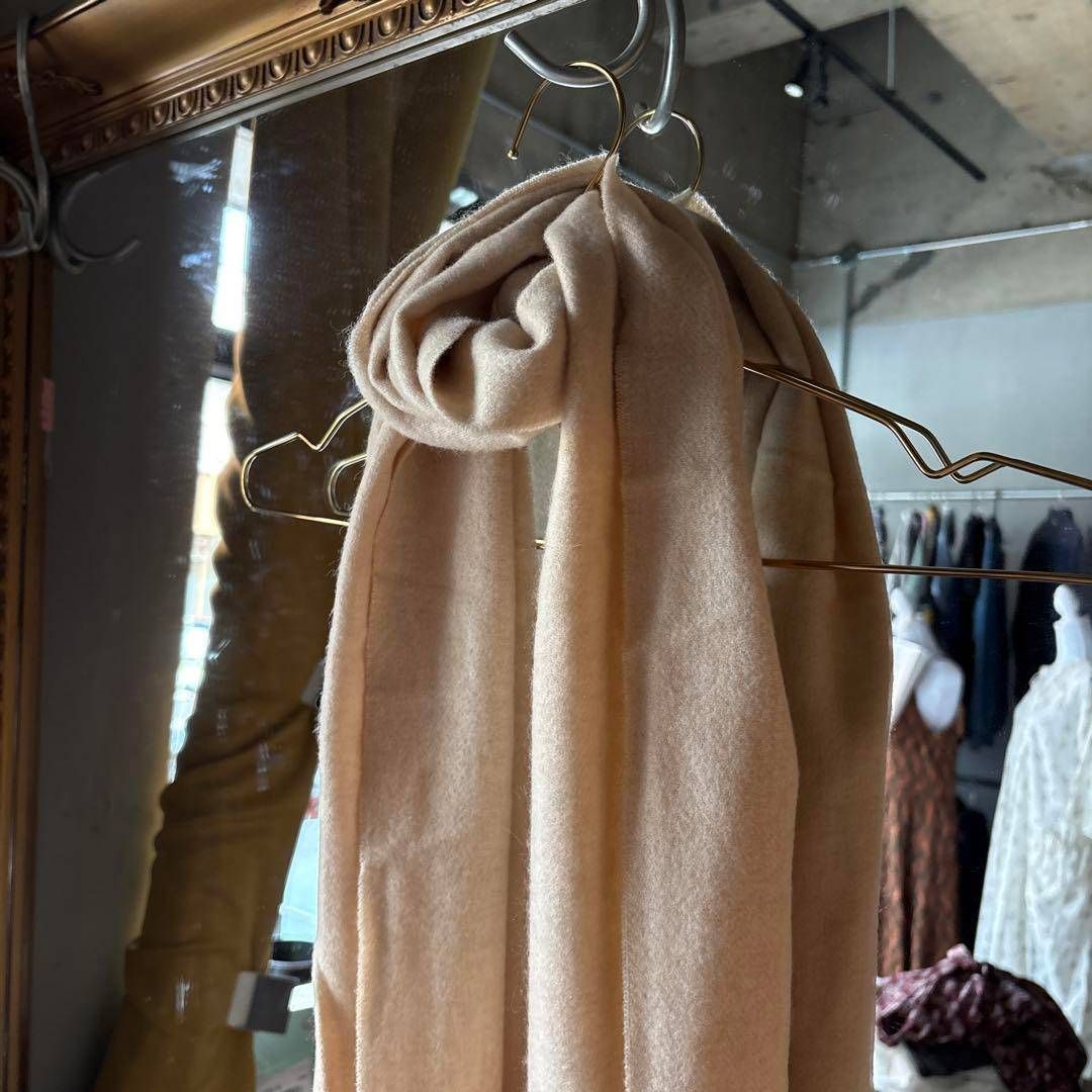 最 GOBI カシミヤ カシミア ストール 大判 モンゴル ベージュ ヤク お呼ばれ デート オフィスカジュアル 食事会 お出かけ 上品