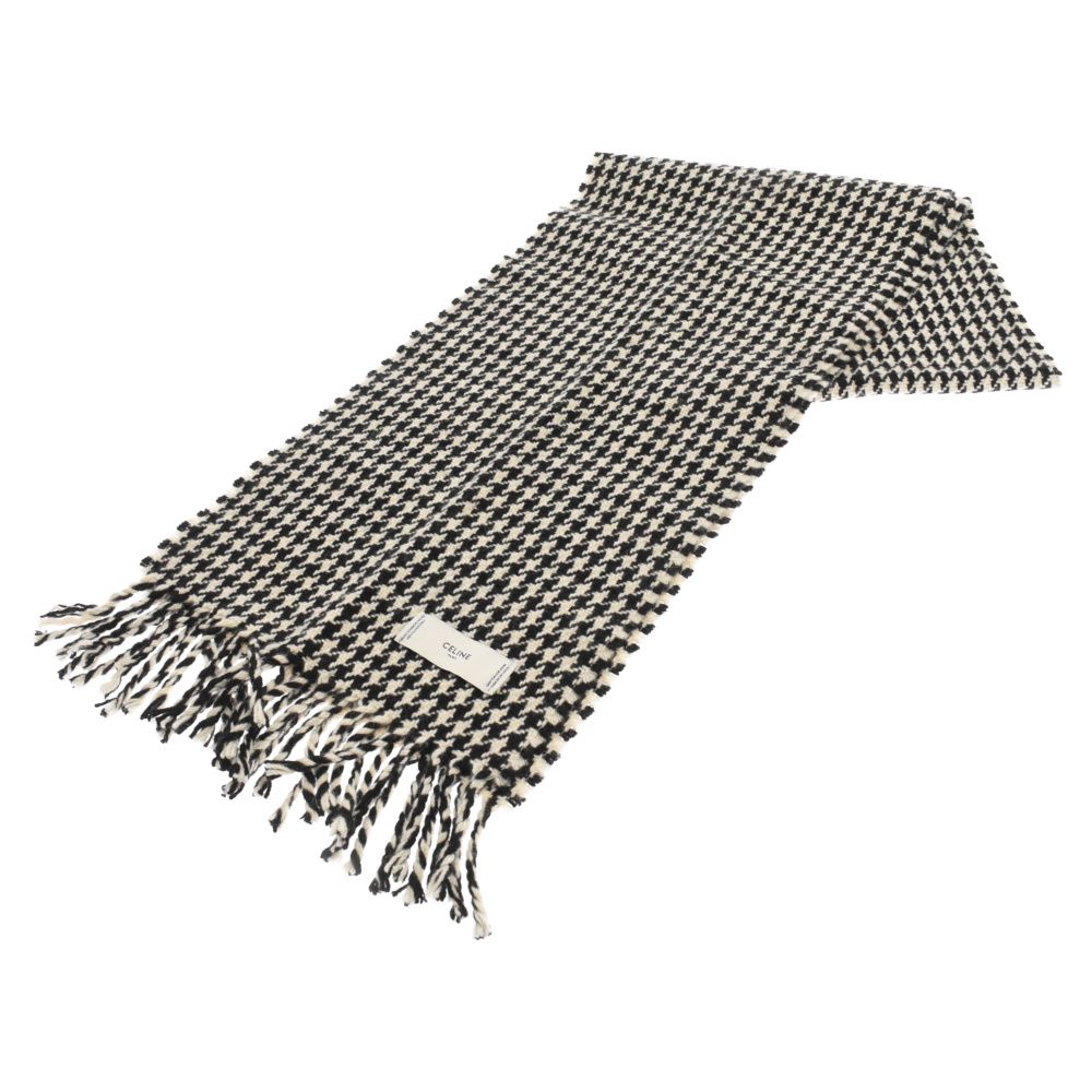セリーヌ CELINE 千鳥格子スカーフ(マフラー) CELINE (セリーヌ) 19AW scarf cashmere100% スカーフ カシミヤ 千鳥格