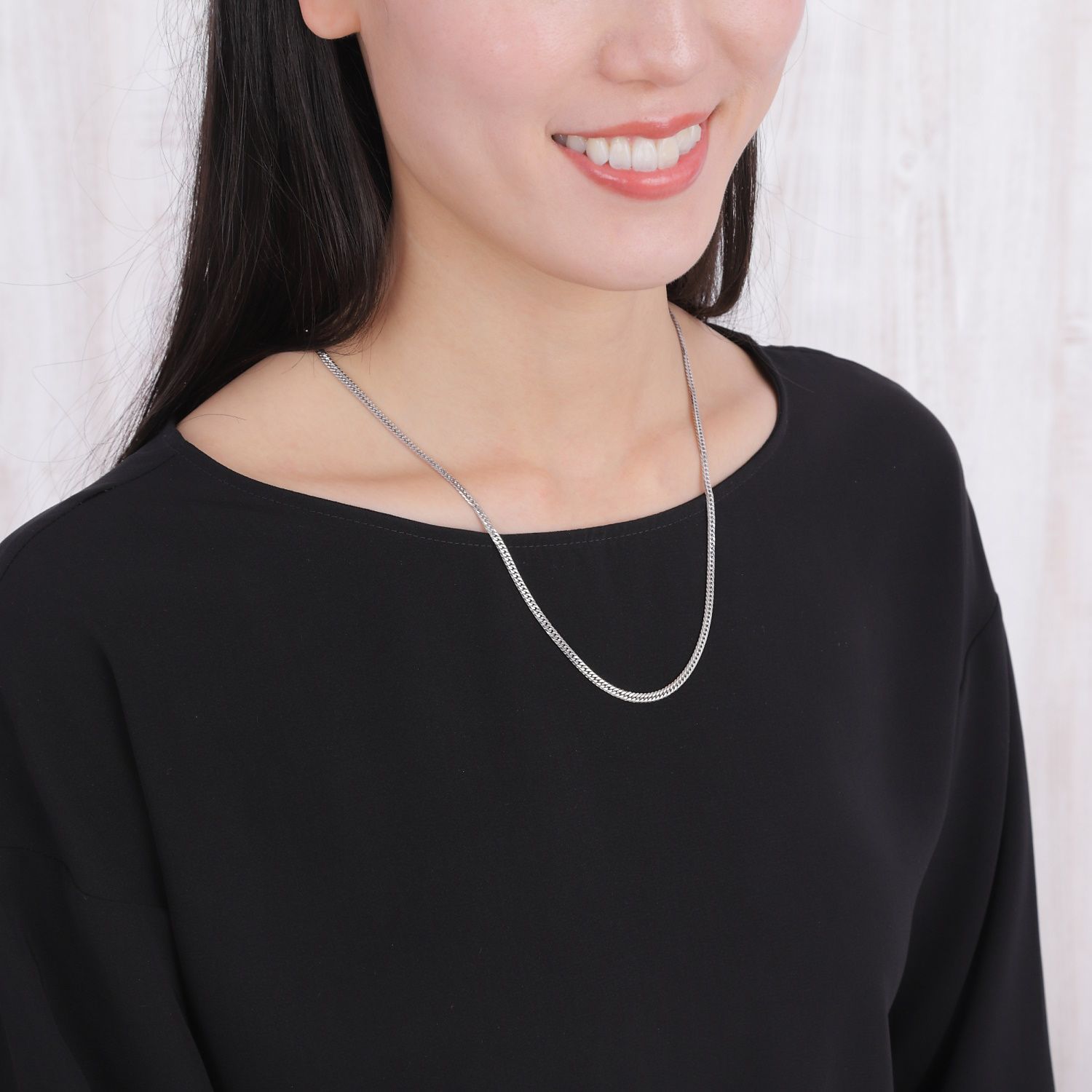 プラチナ 喜平ネックレス 6面ダブル 22g 55cm メンズ レディース