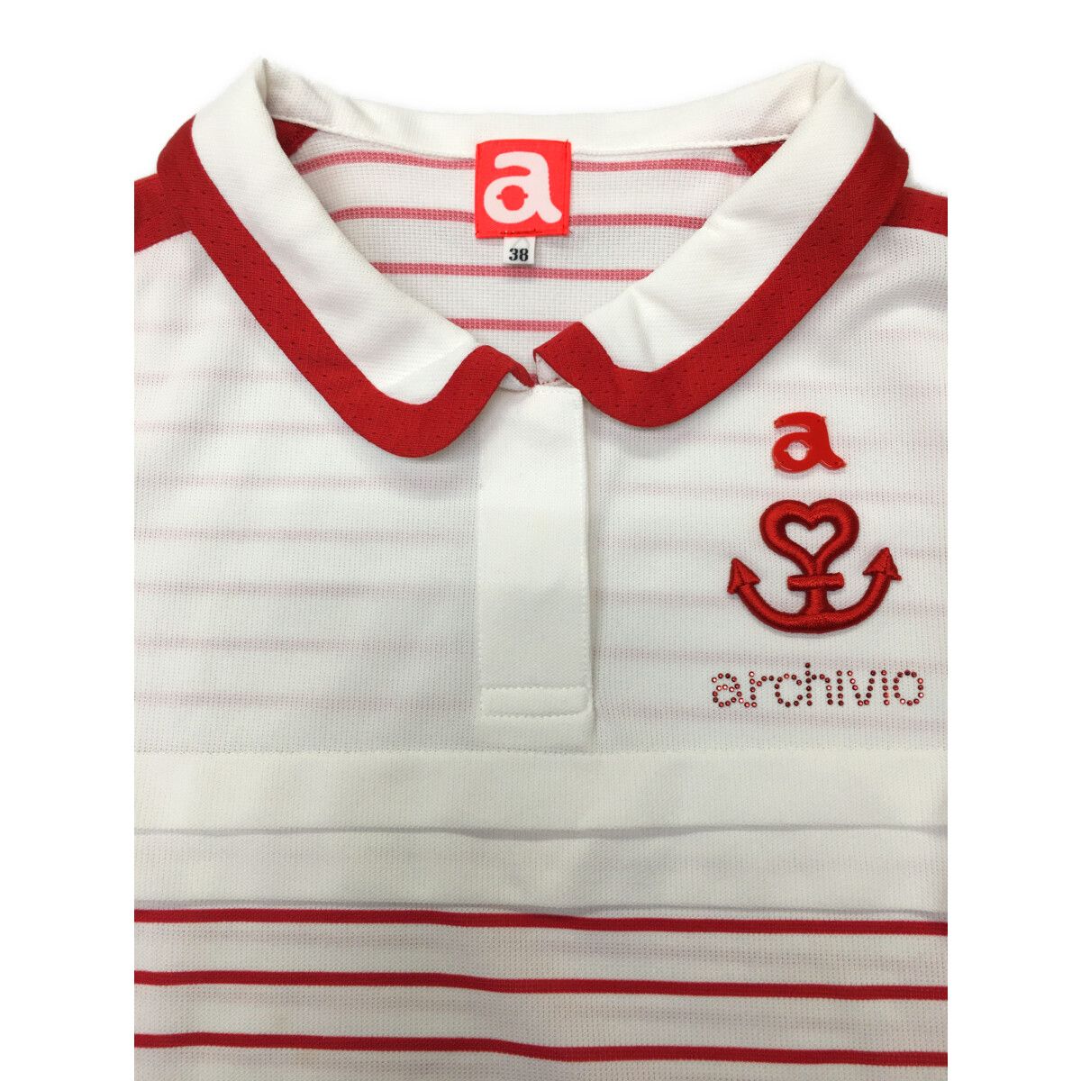 中古 レディース アルチビオ archivio 半袖ポロシャツ 38(M) 白