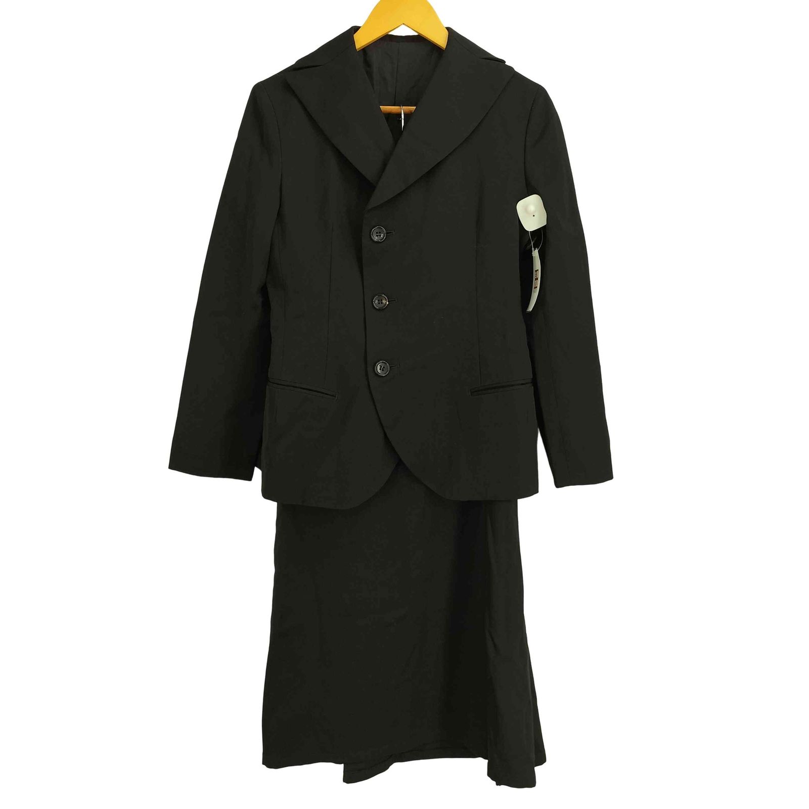 ヨウジヤマモトプリュスノアール YOHJI YAMAMOTO NOIR 97ss 100番 ウールギャバ 3B テーラードジャケット マーメイドスカート セットアップ レディース 2