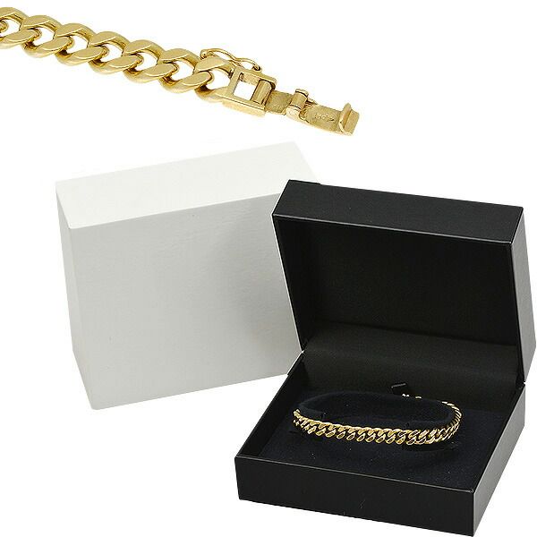 送料無料・返品可♪K18YG 2面シングル 喜平ブレスレット 18cm 30.1g A  