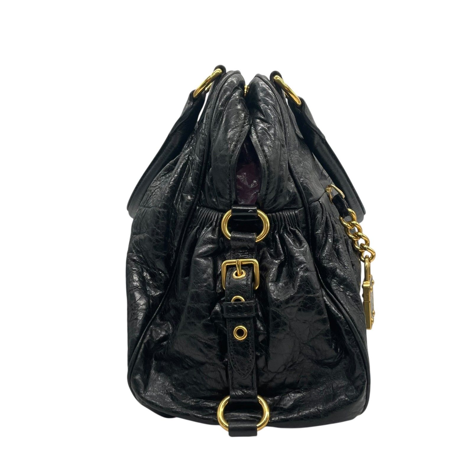 美品 ミュウミュウ アーカイブ 2way ショルダーバッグ クロコ型押し 美品 miumiu ミュウミュウ 2WAY ハンドバッグ ショルダーバッグ
