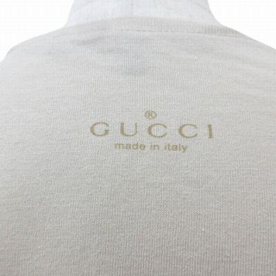 GUCCI XL ベージュ Vネック Tシャツ ssol-shopping_2327664342160