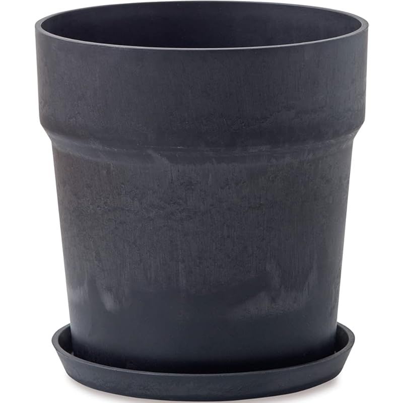 ポッシュリビング アーバンプランツポット ソリッド チャコール Φ26.5×H28cm 1
