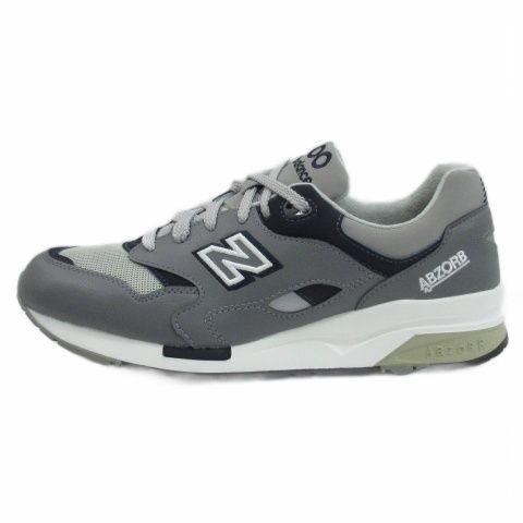 ニューバランス NEW BALANCE CM1600 LG スニーカー レザー グレーUS8.5 26.5cm ■GY51