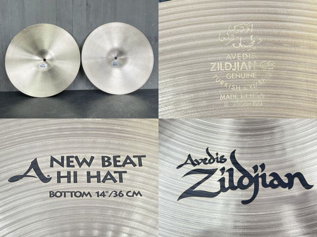 ジルジャン ハイハット 【中古】 AVEDIS ZILDJIAN Co NEW BEAT HI HAT BOTTOM 14インチ 36cm ドラム 打楽器 2枚組 / 58402