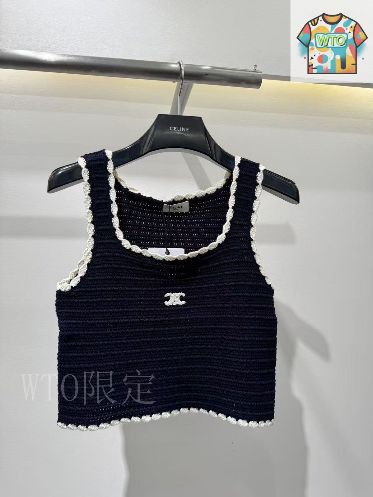 CELINE ベスト CELINE セリーヌ ノースリーブ ニット 2ADRT977V.38NO