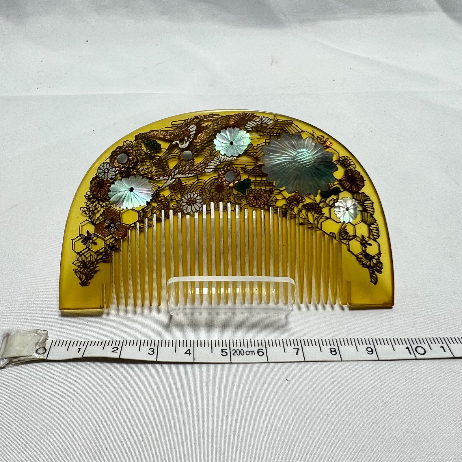 特価】美品 逸品 お洒落 髪飾り 金彩 貝細工 螺鈿細工 べっ甲風 鼈甲 櫛 くし 簪 かんざし セット 和装小物 和装 着物 留袖 振袖  BK030801 - メルカリ