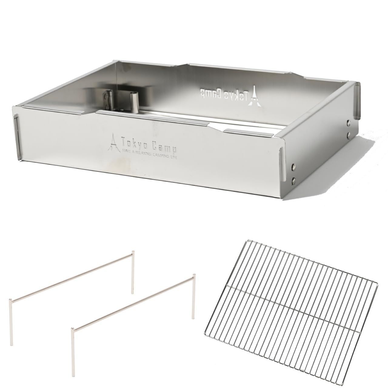 カスタムウインドスクリーン 大網 OP Tokyo Camp 焚き火台 カスタム ウインドスクリーン 風防 パーツ 風除け 軽量 ステンレス カスタムウインドスクリーン 大網 OP