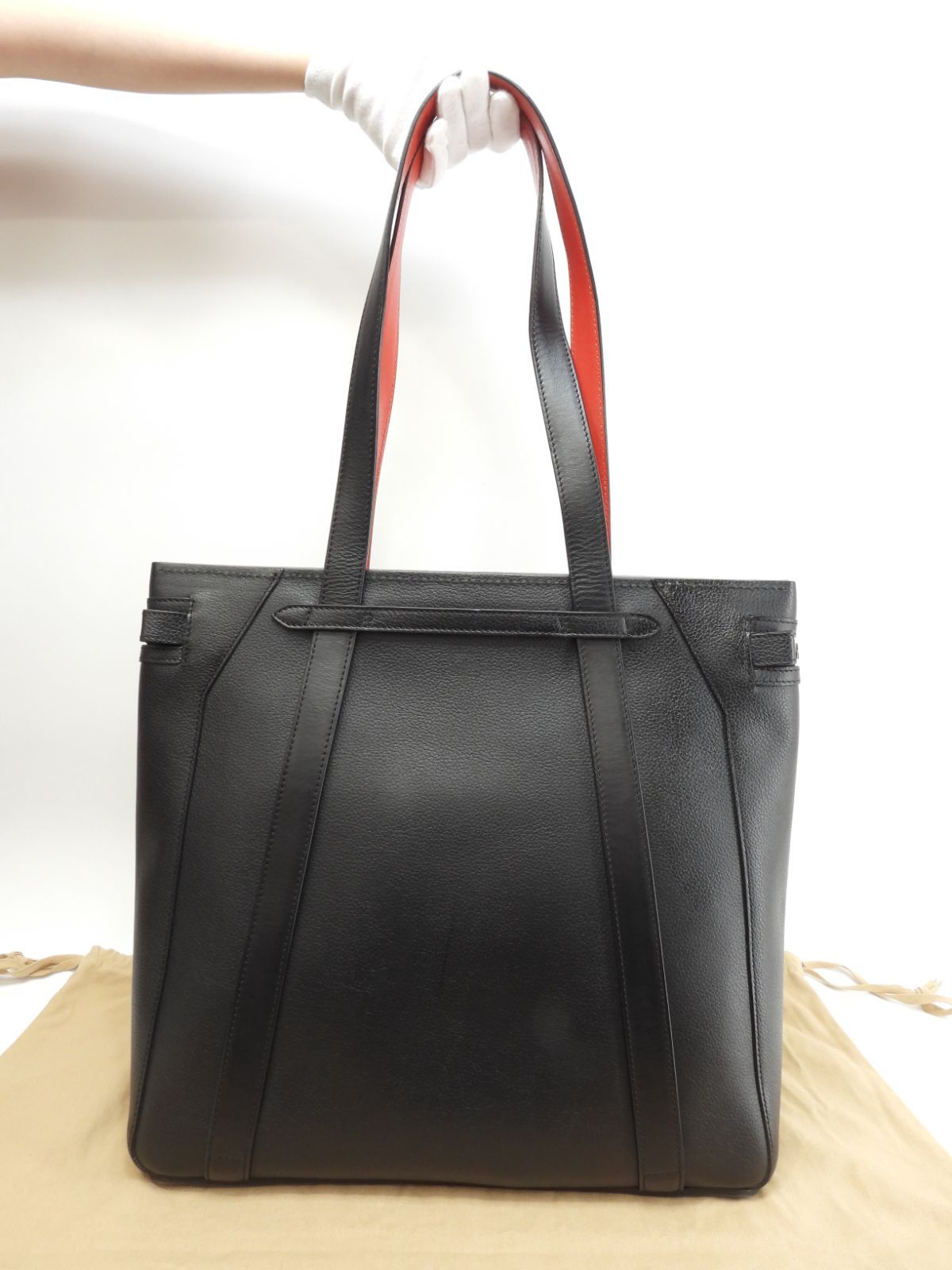 クリスチャンルブタン トートバッグ Cabado レザー黒 メンズ