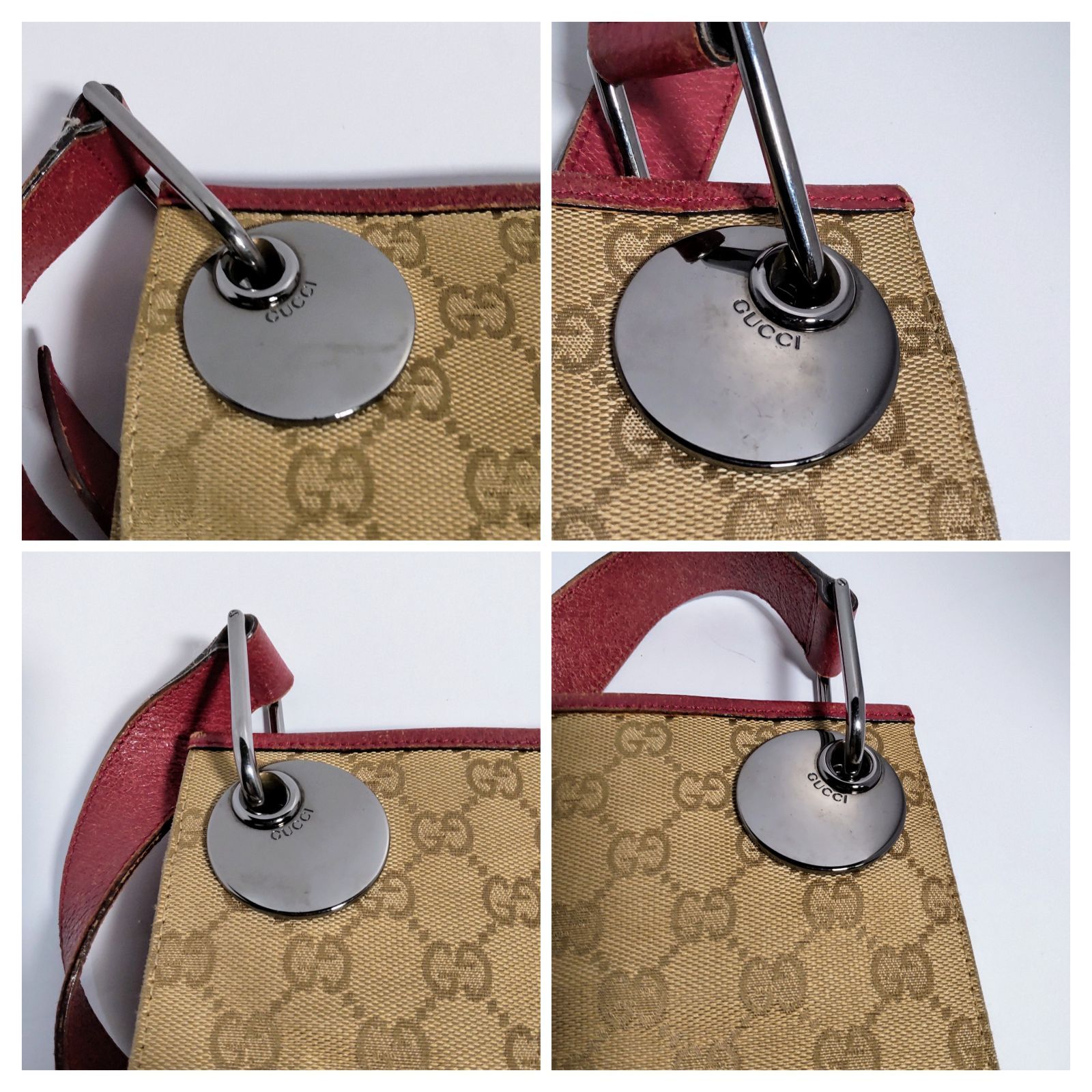 284番 286番 487番 456番 合計9セット USED中古品】 GUCCI グッチ 120841 GG柄 GGキャンバス×レザー
