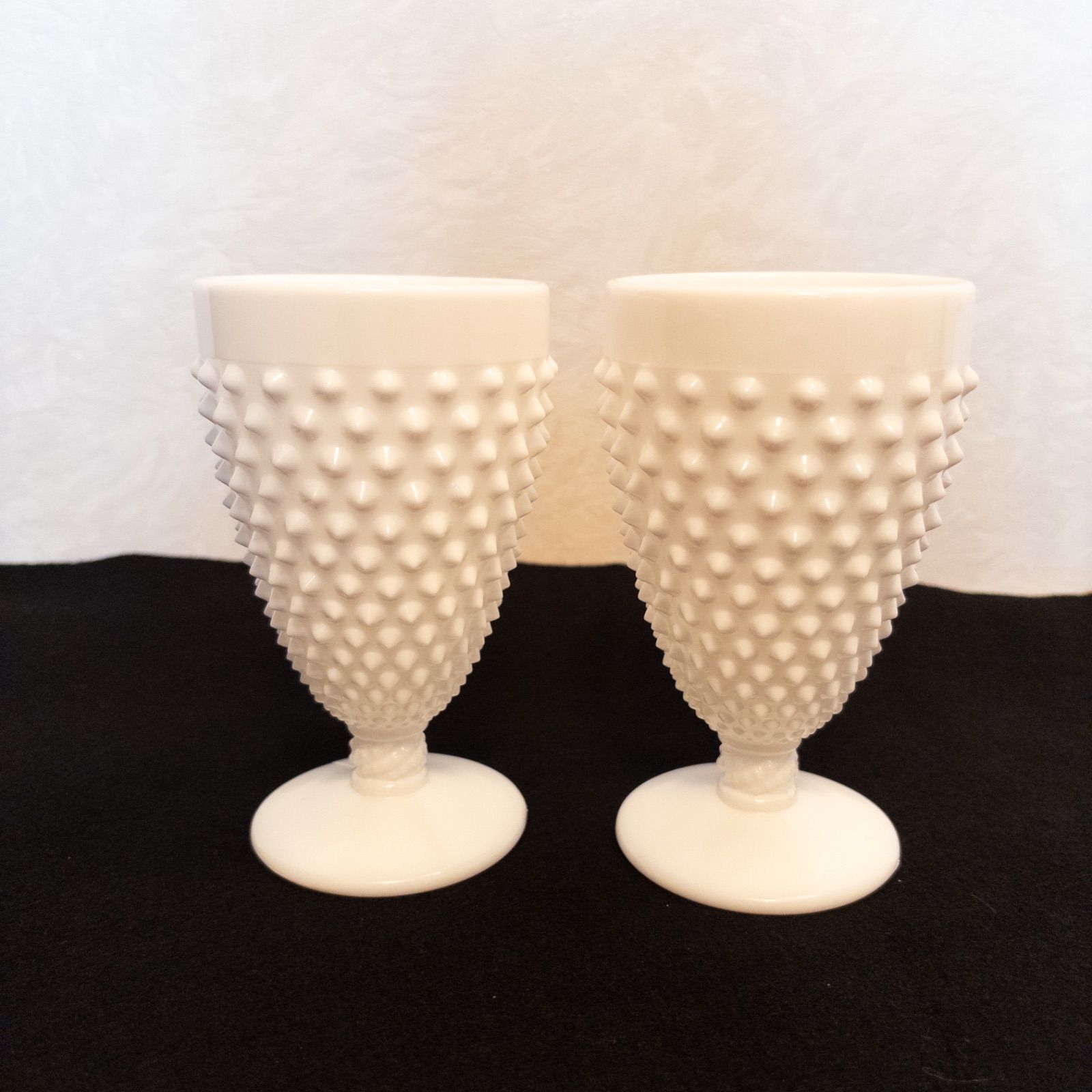 vintage 70s Fenton ミルクガラスホブネイル 花瓶 | Milo
