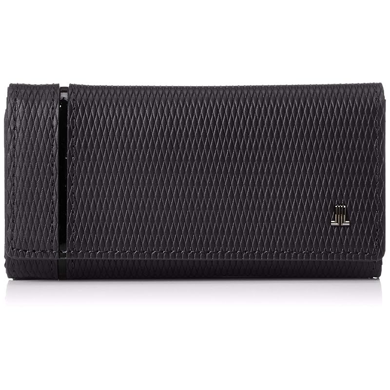 【新着商品】[ランバンコレクション] キーケース 【LEATHER COMBINATION】 メンズ 牛革 ガラスレザー ライン状 機能性 シャープ メタルロゴ ギフト グレー