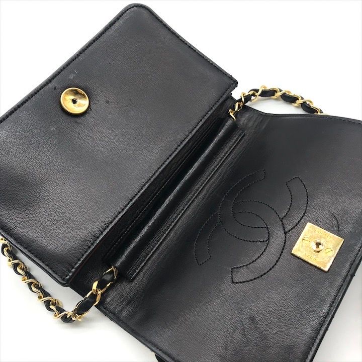 美品 CHANEL シャネル ココマーク プッシュロック ミニマトラッセ  