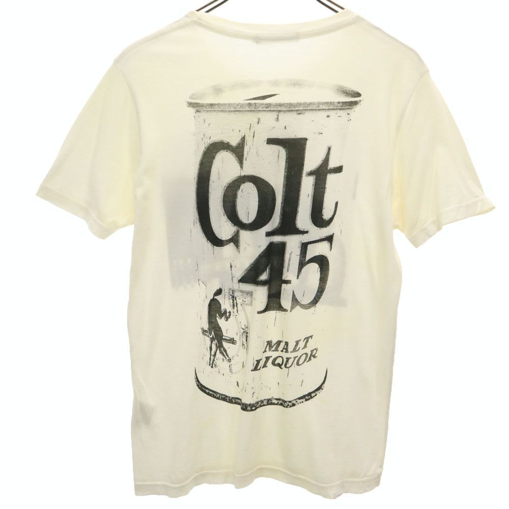 ジィヒステリックトリプルエックス 日本製 両面プリント 半袖 Tシャツ S アイボリー系 Thee Hysteric