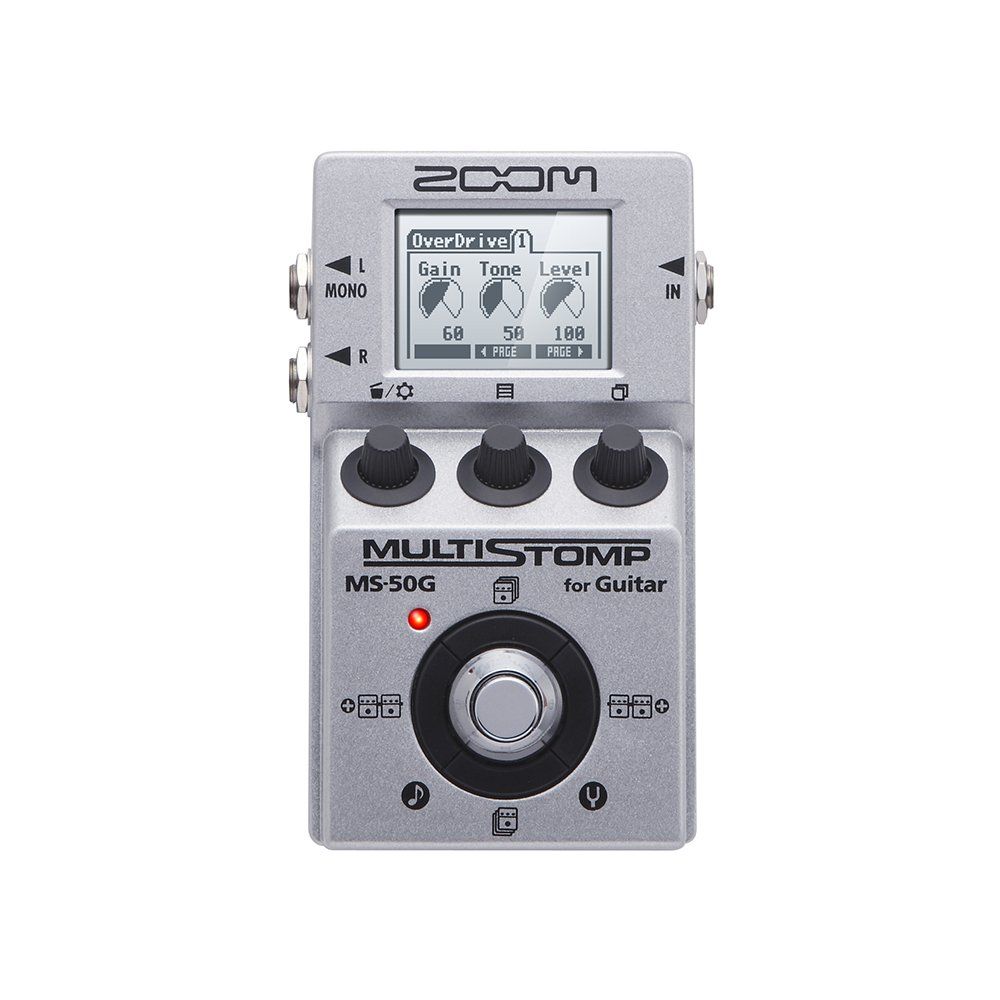 ZOOM MULTI STOMP マルチエフェクター MS-50G グレー MS-50G