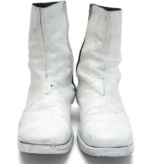 メゾン マルジェラMaison Margiela 10 初期スクエアトゥペンキレザーブーツ 白28cm位 - メルカリ