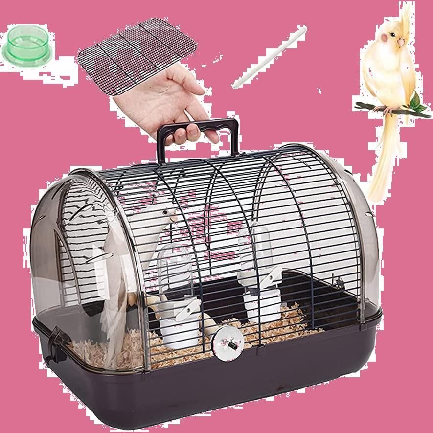 特価セール】巣箱 鳥小屋 組み立て式 バードハウス オウム インコ 透明 通気 ペットバッグ 止まり木付き 防災 移動 通院 屋外 旅行 持ち手付き  持ち運び 小動物用 屋内 外出 鳥の巣 バードキャリア お出かけ (Sブラウン) お散歩ケージ 鳥かご キャ - メルカリ