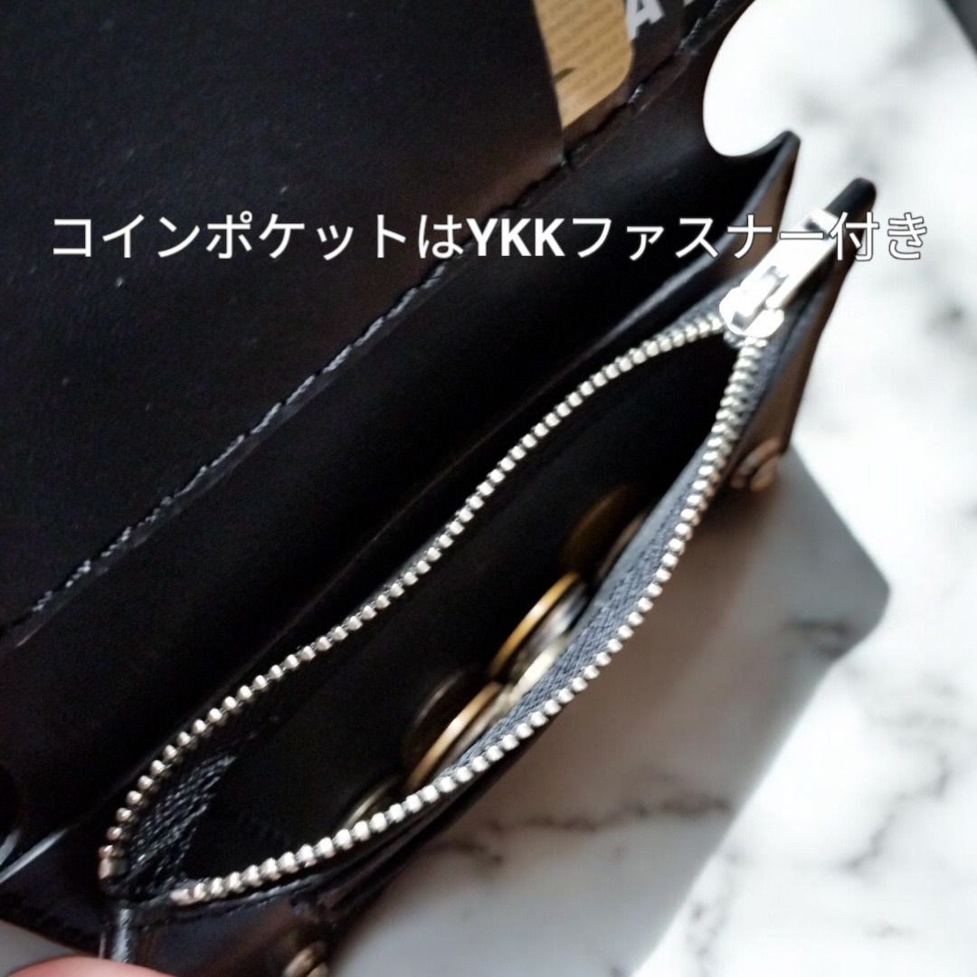 オイルレザー 黒