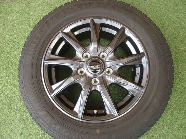 中古】 送料込み デュファクト 185/65R15 スタッドレスタイヤ4