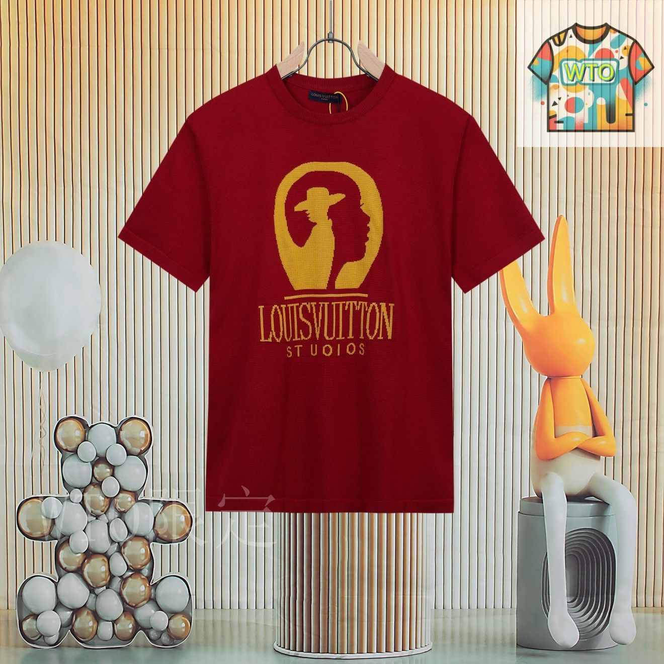 今日特価】LOUIS VUITTON 人像ジャカード Knit Tee-1-1 - メルカリ