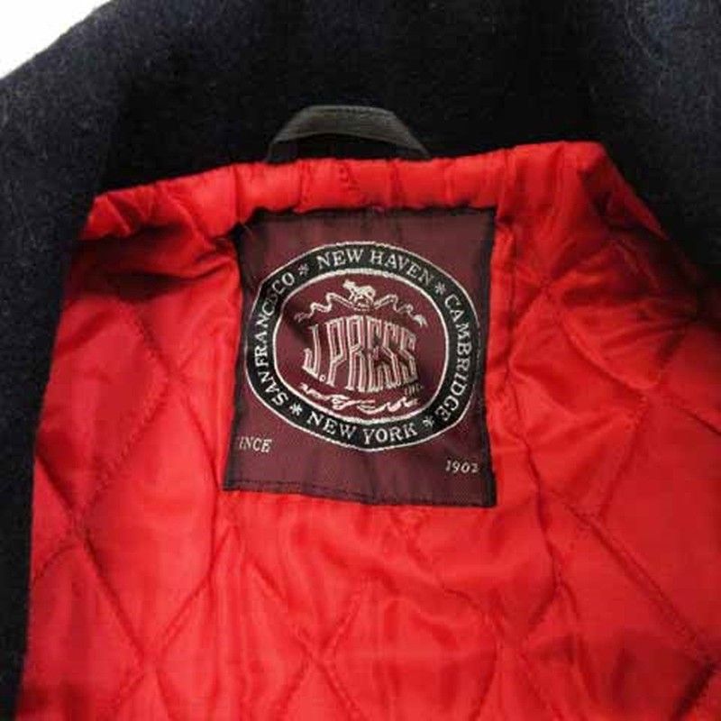 ジェイプレス J.PRESS Pコート ハーフ丈 中綿入り ウール