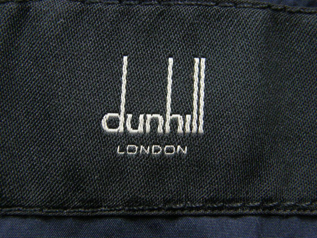 【新品】 dunhill / ダンヒル　2WAY アウター ベスト 中綿入り 中わた フード付 フーディー ウール ブルゾン フルジップ ネイビー 紺 Dunhill 秋冬