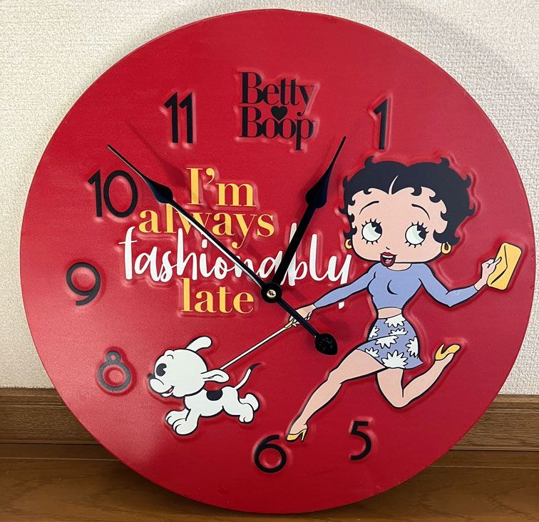 Betty Boop [ベティ・ブープ] ベティーちゃん 壁掛け時計 - HUNTINGTON 