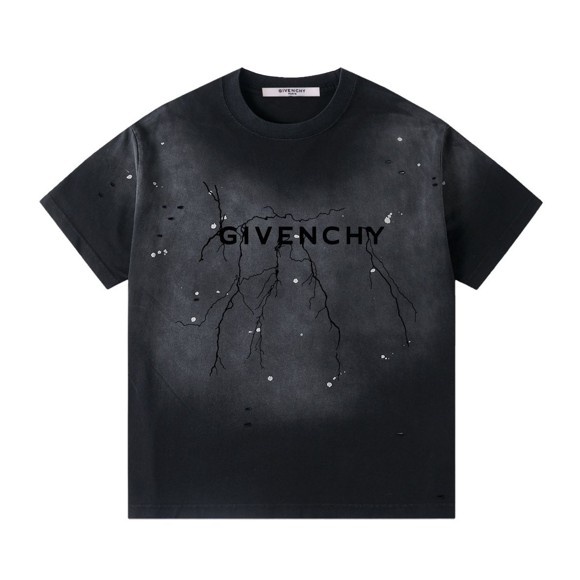 ジバンシー 24SS新作 GIVENCHロゴ 半袖Tシャツ ブラック