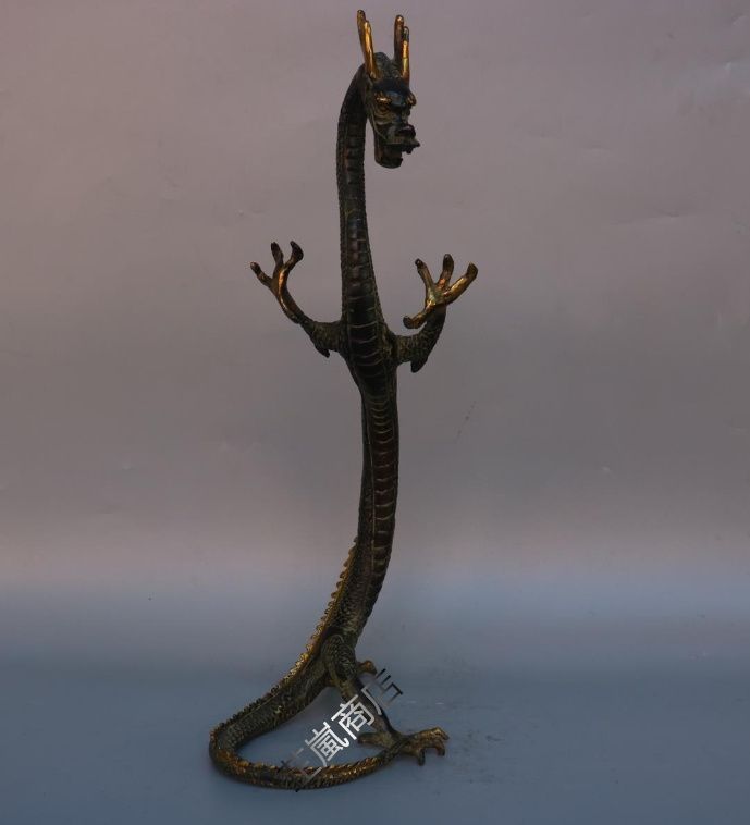 銅 重工 ドラゴン 装飾品 工芸品 美術品 置物 - メルカリ