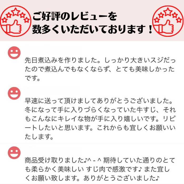 【お試しサイズ】黒毛和牛 牛すじ600ｇ 牛スジ煮込み おでん カレー シチュー