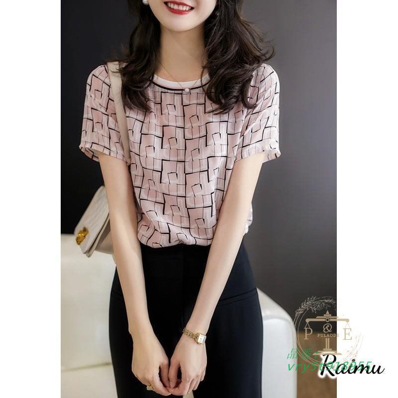 Tシャツ レディース 40代 春夏新作 オシャレブラウス 白Tシャツ 半袖トップス レション プリントTシャツ ラウンドネック 大人 通勤 ゆったりカットソー 30代 Tシャツ レディース 40代 春夏新作 オシャレブラウス 半袖