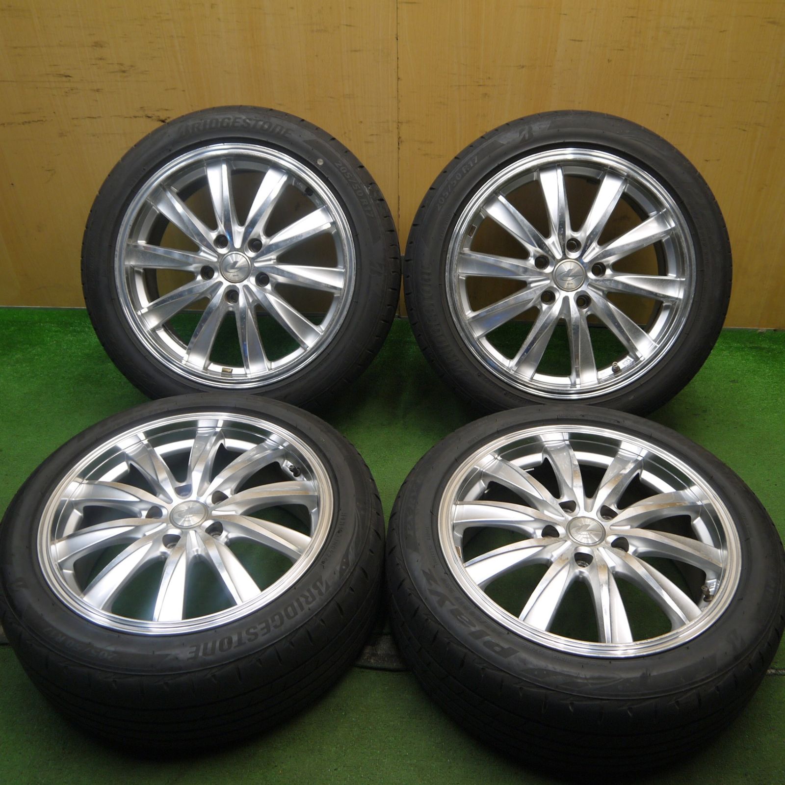 バリ溝！24年！9分☆LEONIS CX 205/50R17 ブリヂストン プレイズ PX 