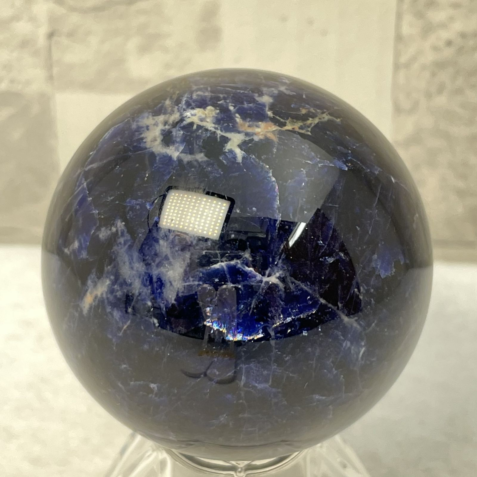 Clover】B001 ラピスラズリ原石 台付き 天然石 パワーストーン 置物