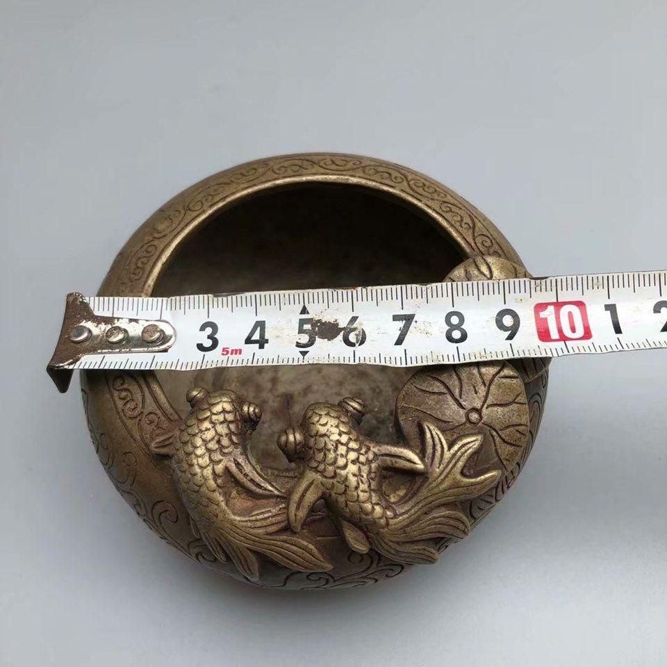 金魚蓮花 筆洗 銅製 水盂 古文房具   装飾品   工芸品 美術品 置物 金魚蓮花 筆洗 銅製 水盂 古文房具 装飾品 工芸品 美術品 置物