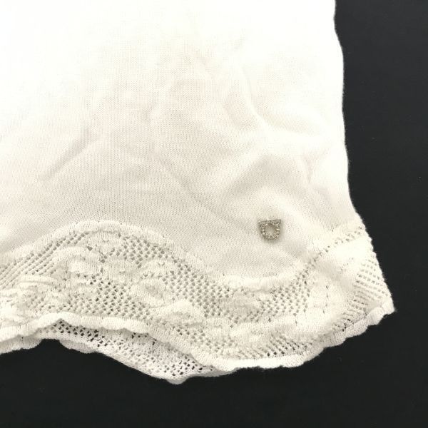 レディースL|白 レース|Tops◆cBH719