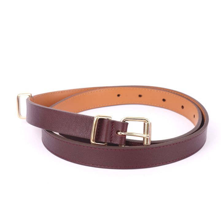 メゾンボワネ ベルト レッドブラウンレザー 超美品】メゾンボワネ