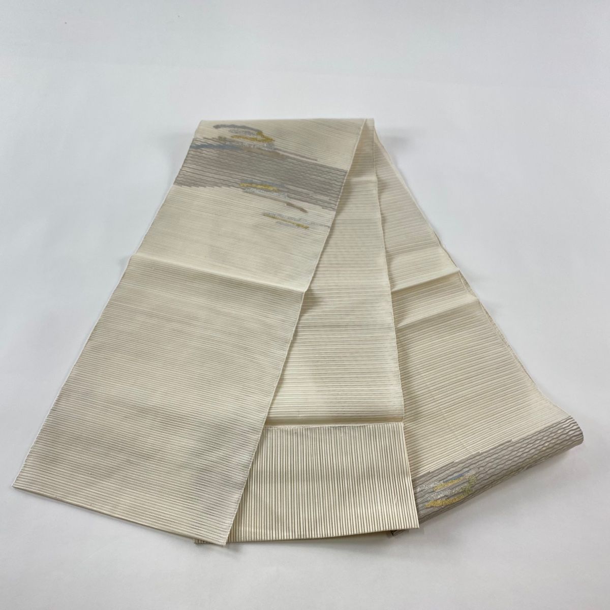 名古屋帯　松葉仕立て　夏用　絽　梅　熨斗　着物　055w 夏用絽名古屋帯松葉仕立て花模様着物053w p